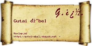 Gutai Ábel névjegykártya